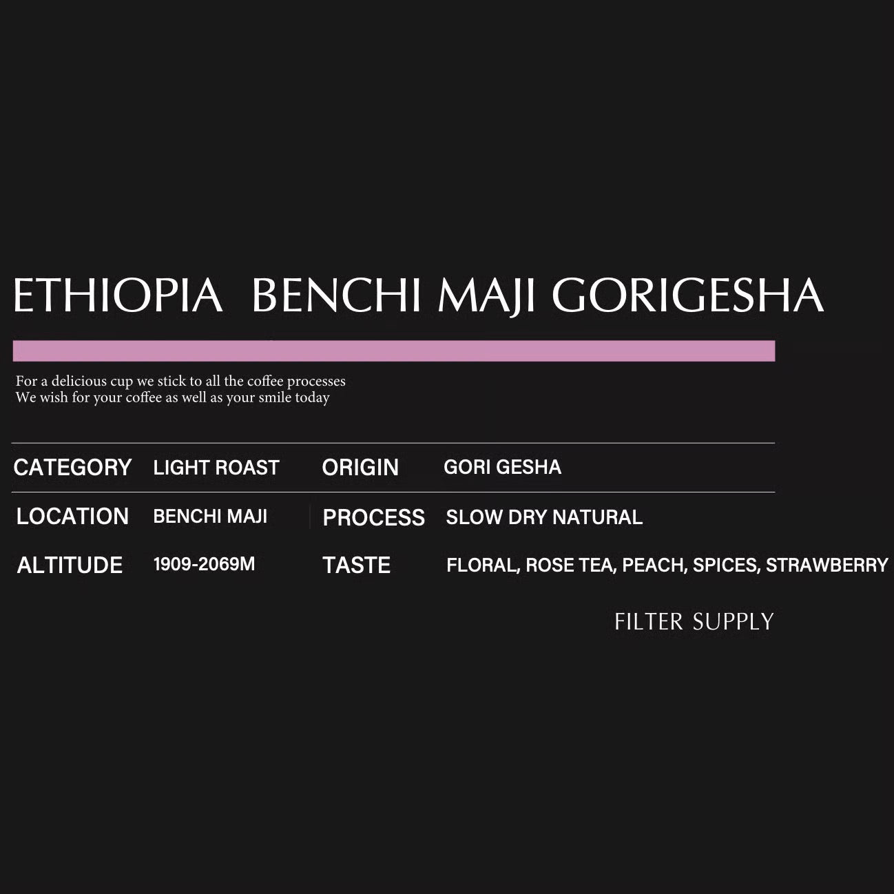 ETHIOPIA BENCH MAJI GORI GESHA